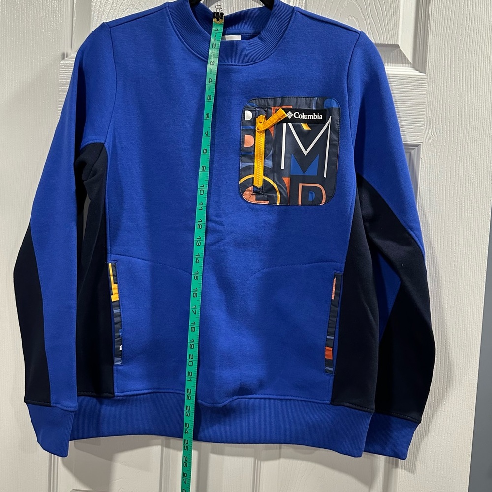 Columbia Women's Lodge Pullover Sweatshirt Crewneck Blue Sz Medium